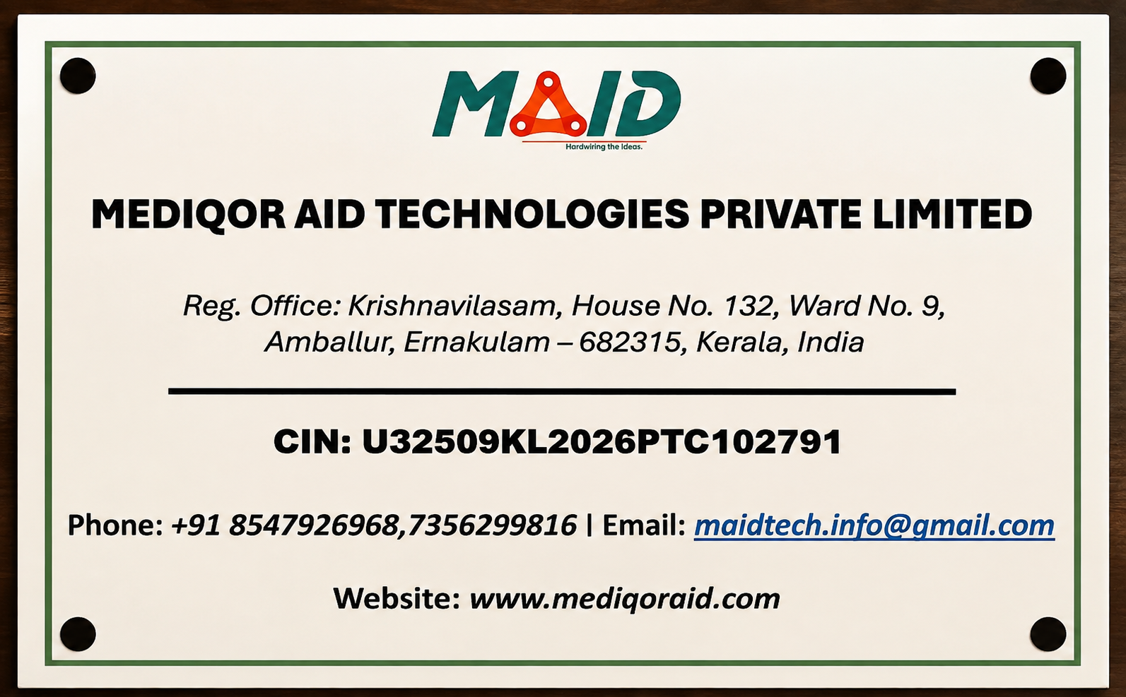 Private limited incorporation 2026